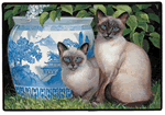 China Blue Decorative Pet Mat Product Image