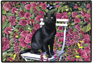 Rose Garden Decorative Pet Mat Product Image