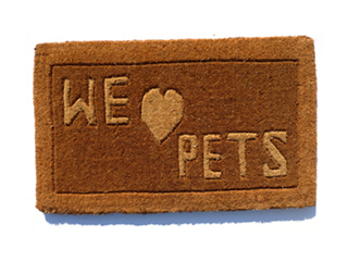 We Love Pets Coir Brush Doormat