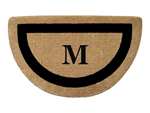 Black Border Monogram Doormat Product Image