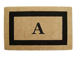 Black Border Monogram Doormat Product Image