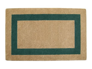 Residential Coir Brush Doormats | Green Border Door Mat Product Image 01